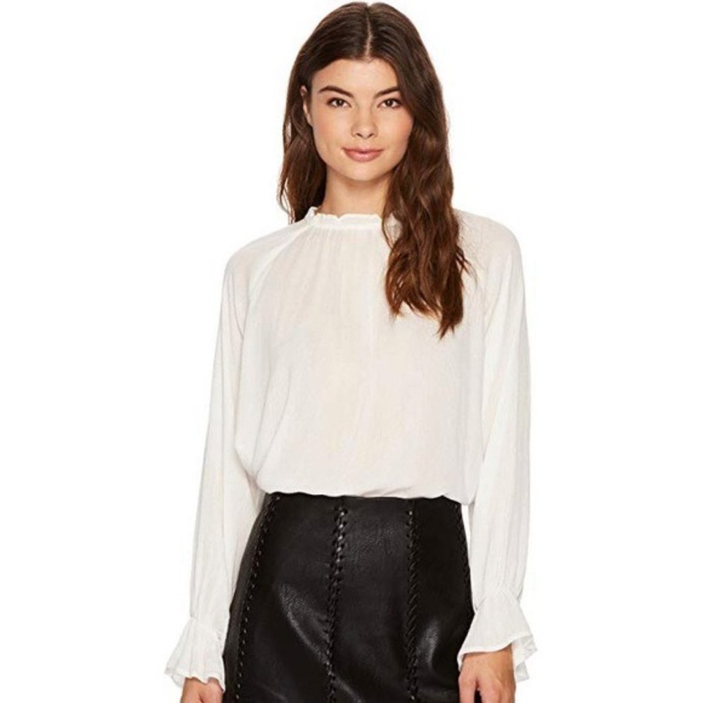 NEW BISHOP and YOUNG Nora High‎ Neck Blouse XS
